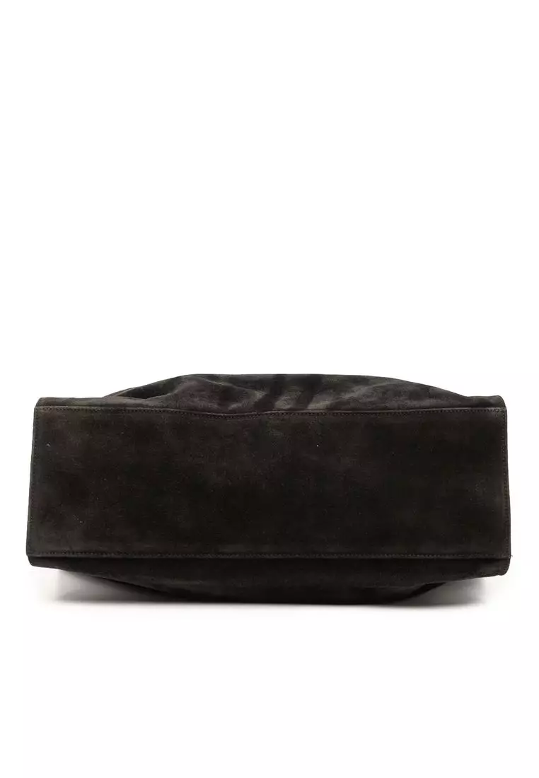 Pre-Loved Chanel Cc Suede Tote