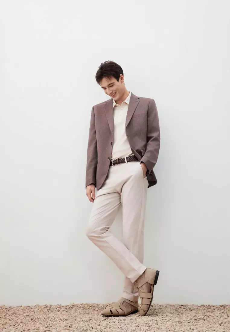 G2000 Teflon Stain-Resistant & Easy Care Smart Fit Twill Suit Blazer