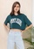 Tommy Hilfiger green Oversized Crop College Tee A3A59AAA38FEA2GS_4
