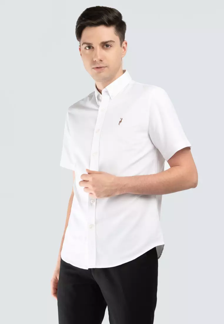 Buy POLO HAUS Polo Haus - Men'Cotton Plain Regular Fit Short