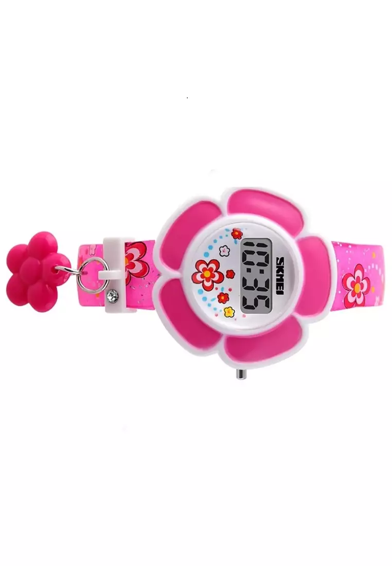 Jam Tangan Anak Digital Lucu Vintage Karet Strap Tali Material PU Leather VC08 ORIGINAL