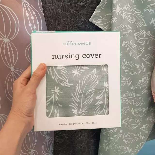 Cottonseeds Nursing Cover Feathers - Apron Menyusui