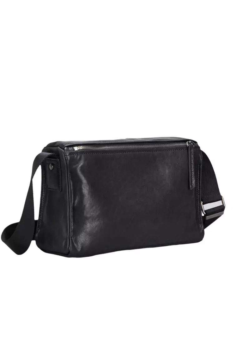 Buy Lara Men's genuine leather messenger bag small square bag