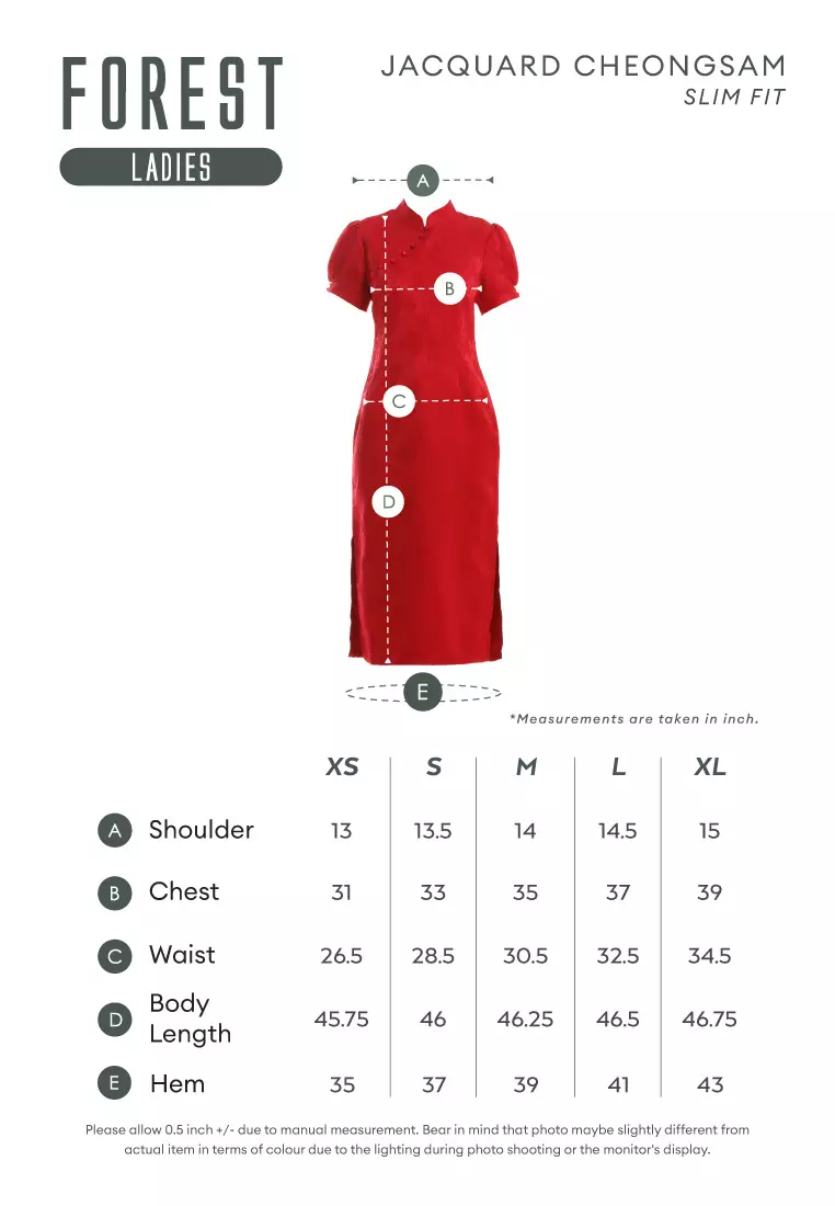 Forest Ladies CNY Cheongsam Short Sleeve Dress - 885129-02White