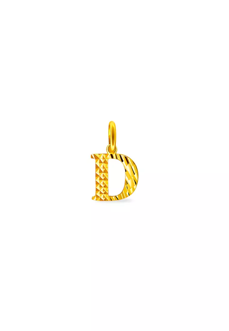 375/9K Gold Alphabet Pendant B75