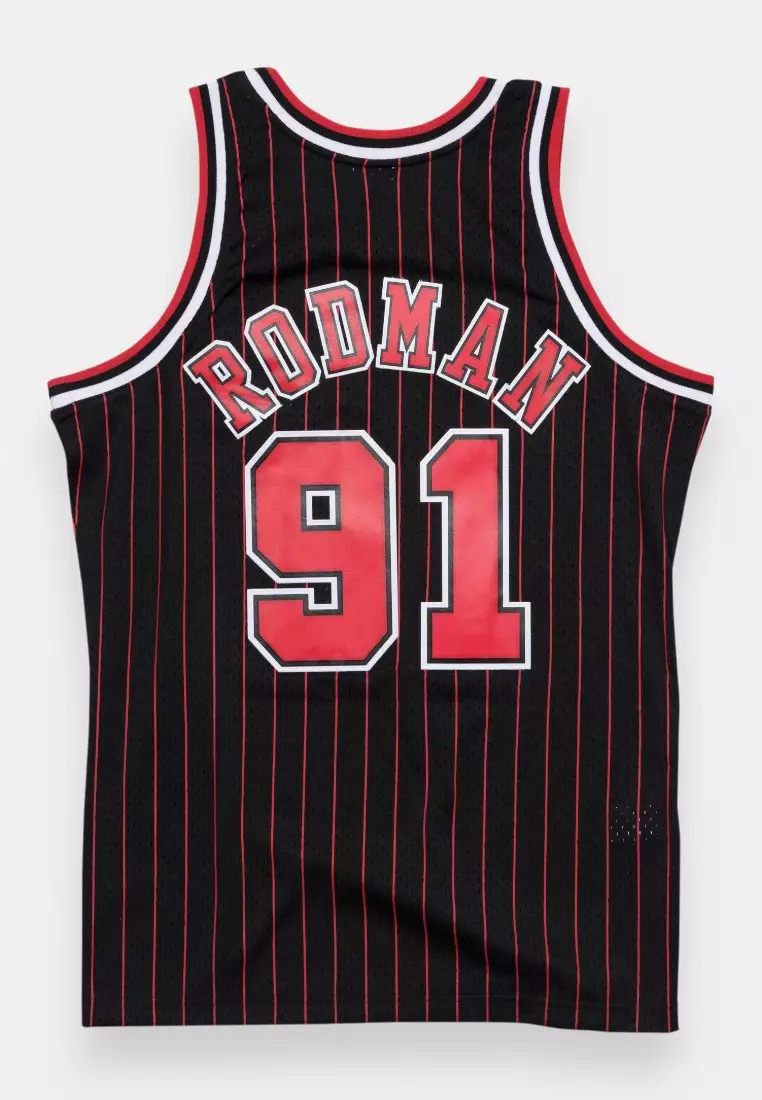 #91 Dennis Rodman 1995 Chicago Bulls Swingman Basketball Jersey