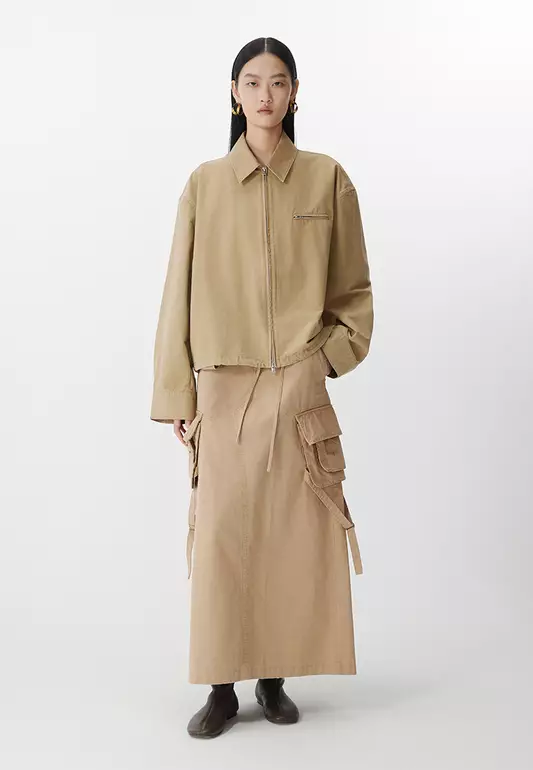 Long waist skirt with laces