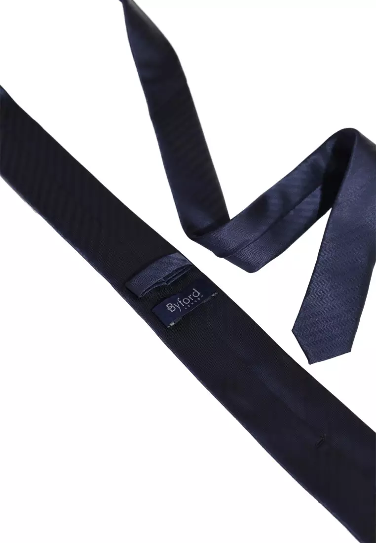 Byford Mens Micro Polyester Neck Tie 6.5 - 3026004A-39Navy