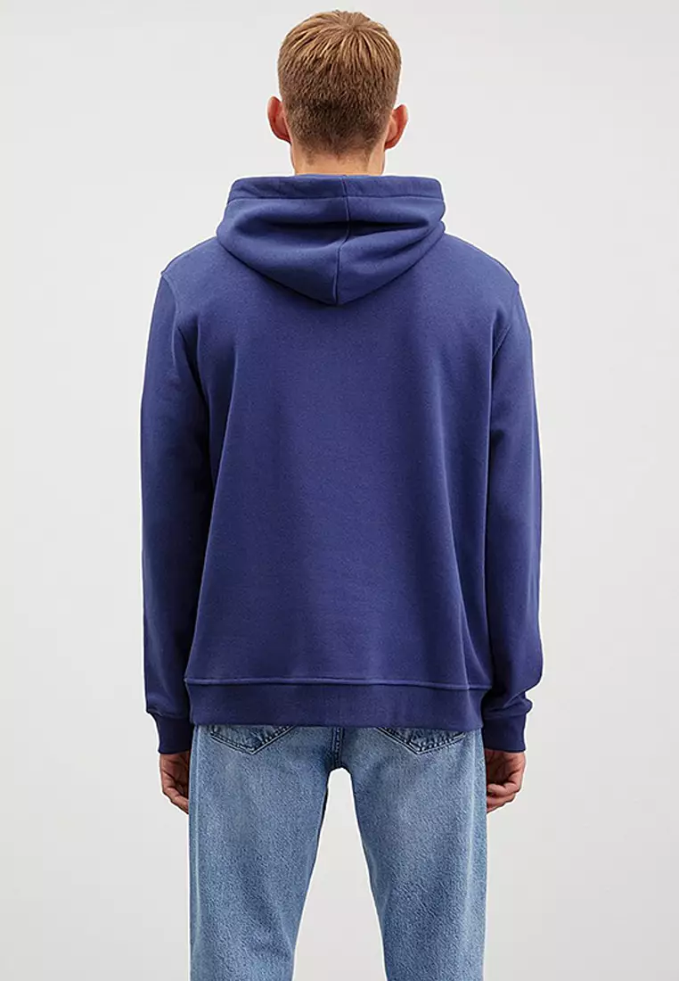 Jorge Soft Hooded Organic Cotton Kangaroo Pocket Regular Sweatshirt