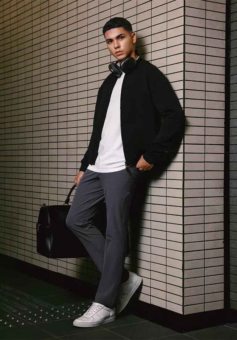 JOBB x MACK WELDON Radius Celana Panjang Pria Straight Fit Charcoal Heather