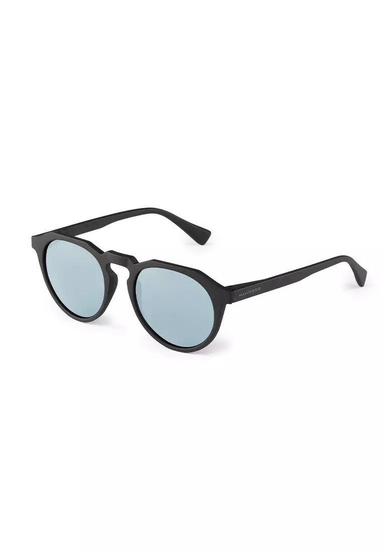 HAWKERS Black Chrome WARWICK Sunglasses for Men and Women. UV400 Protection. Official Product Designed in Spain