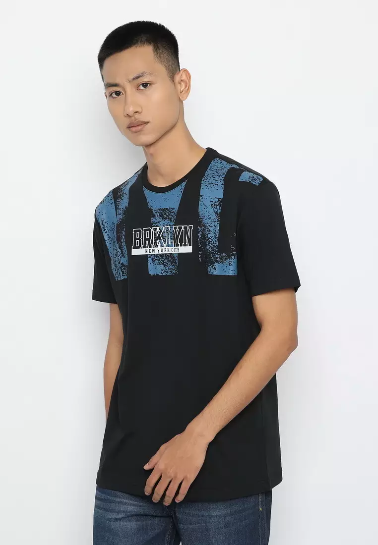 POLICE T-Shirt Cotton Combed Pria 207280361