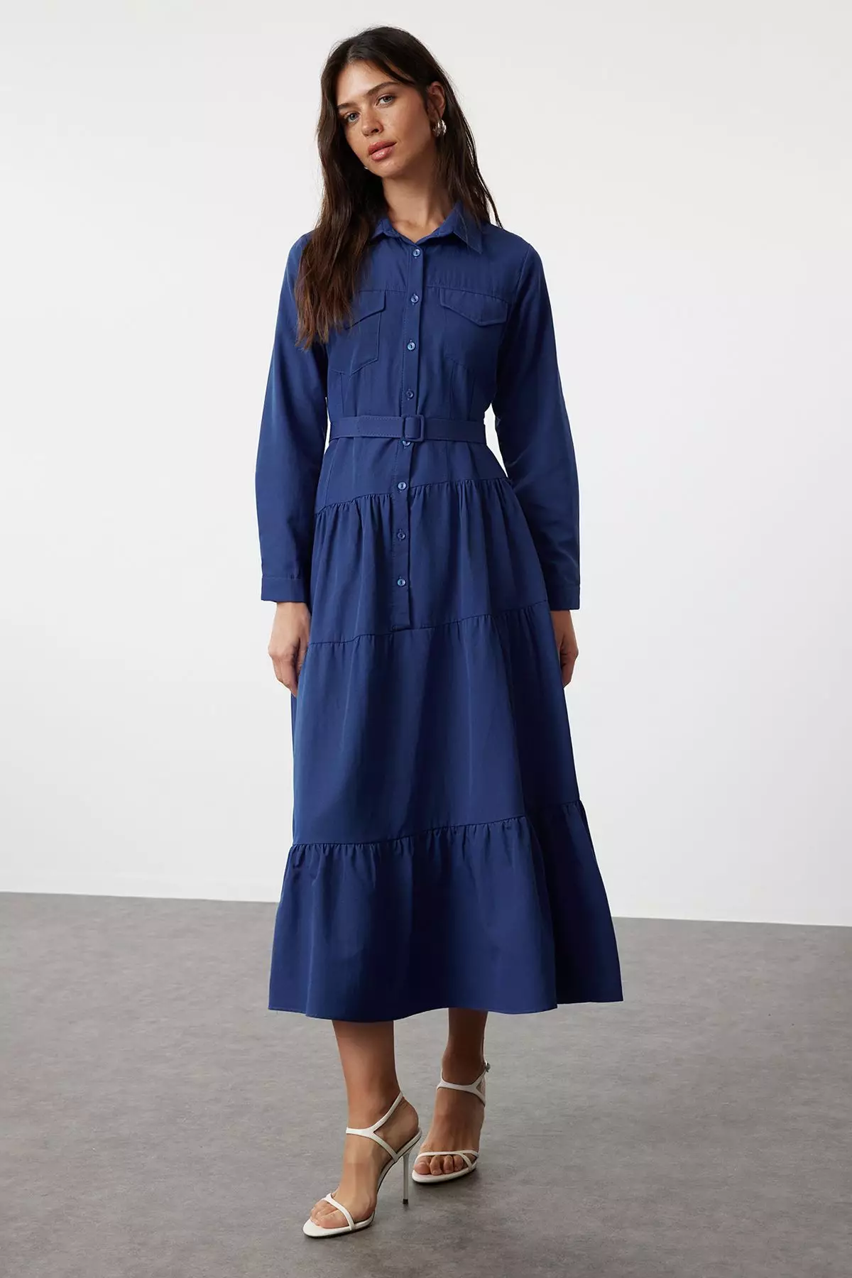 Belted Shirt Dress