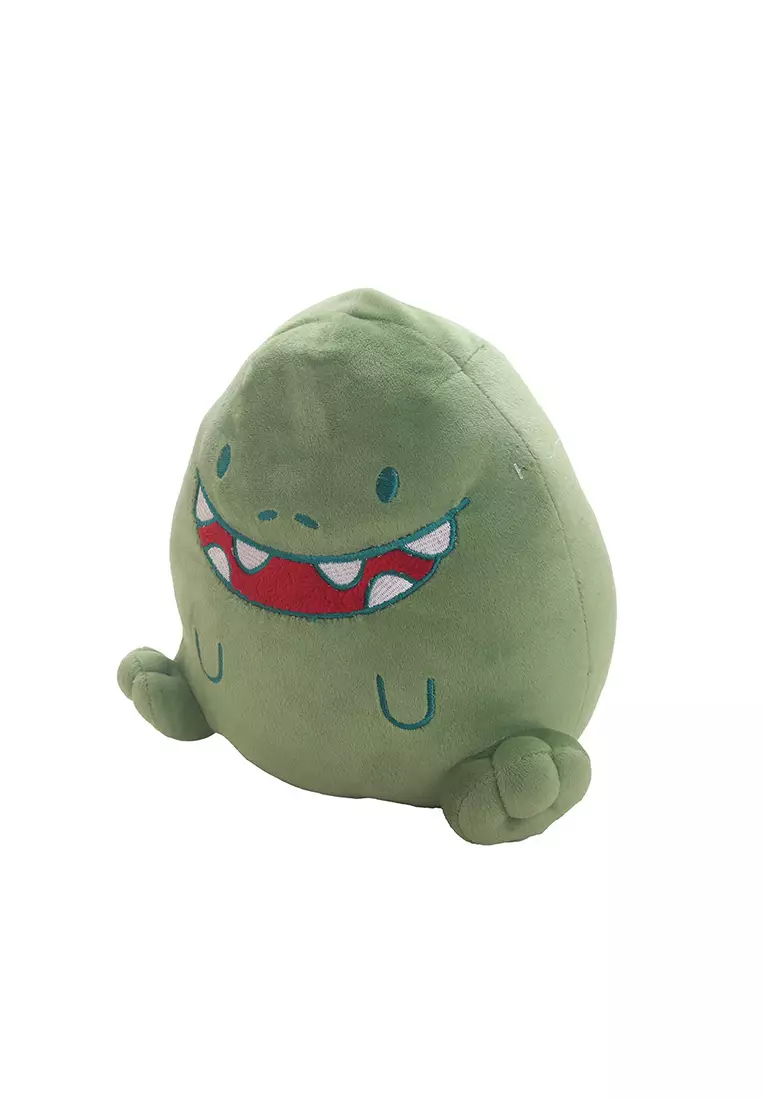 Boneka Binatang Animal Plush Onimals Dino Rexy Hijau 18x21 cm