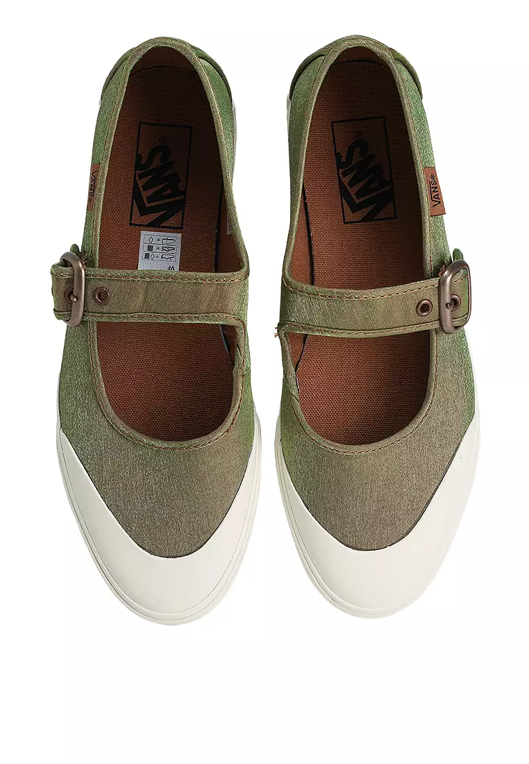 Mary Jane Satin Slip-Ons