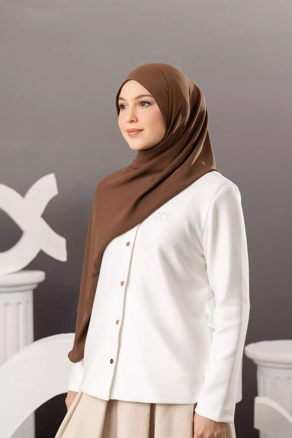 Klamby - Naya Pashmina Coffee Drizzle