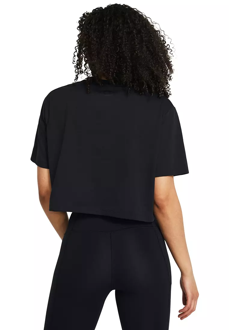 Boxy Crop Simple Short Sleeves T-Shirt