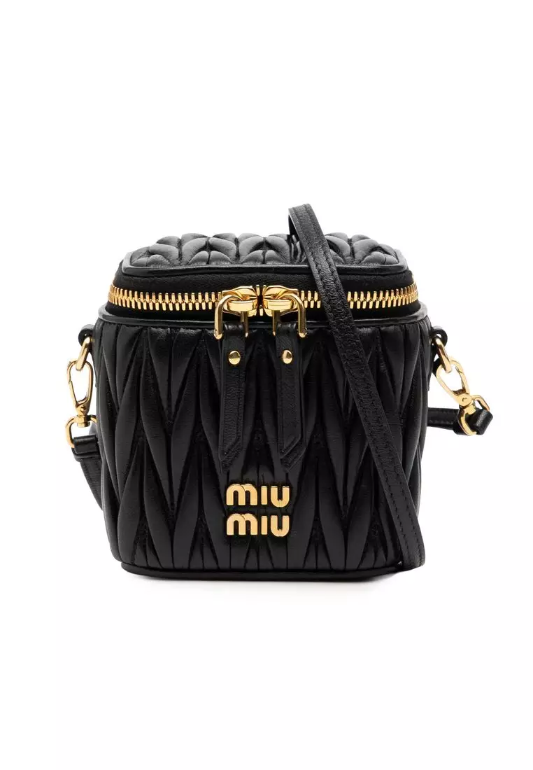 Pre-Loved Miu Miu Micro Matelasse Nappa Vanity Crossbody