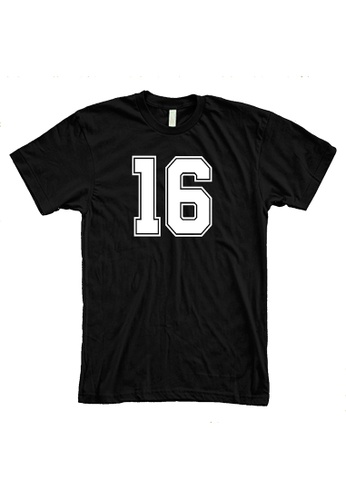 MRL Prints black Number Shirt 16 T-Shirt Customized Jersey C5AB6AA45CB716GS_1