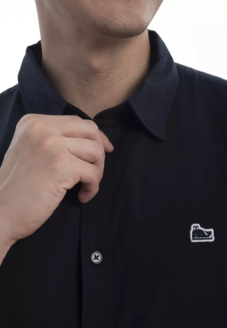 Men's Oxford Shirt With Signature Whale Embroidery