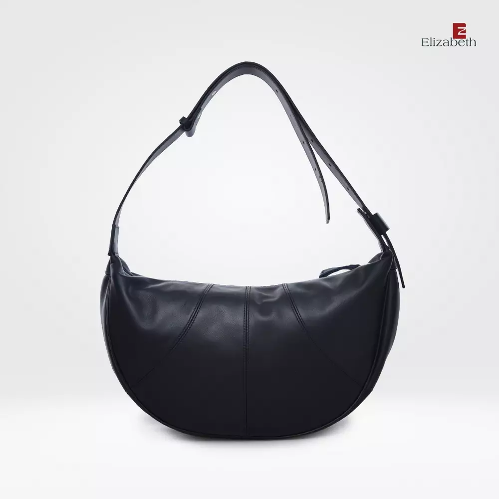 Tas Elizabeth Genuine Leather Shoulder Bag 0720-0473 Black