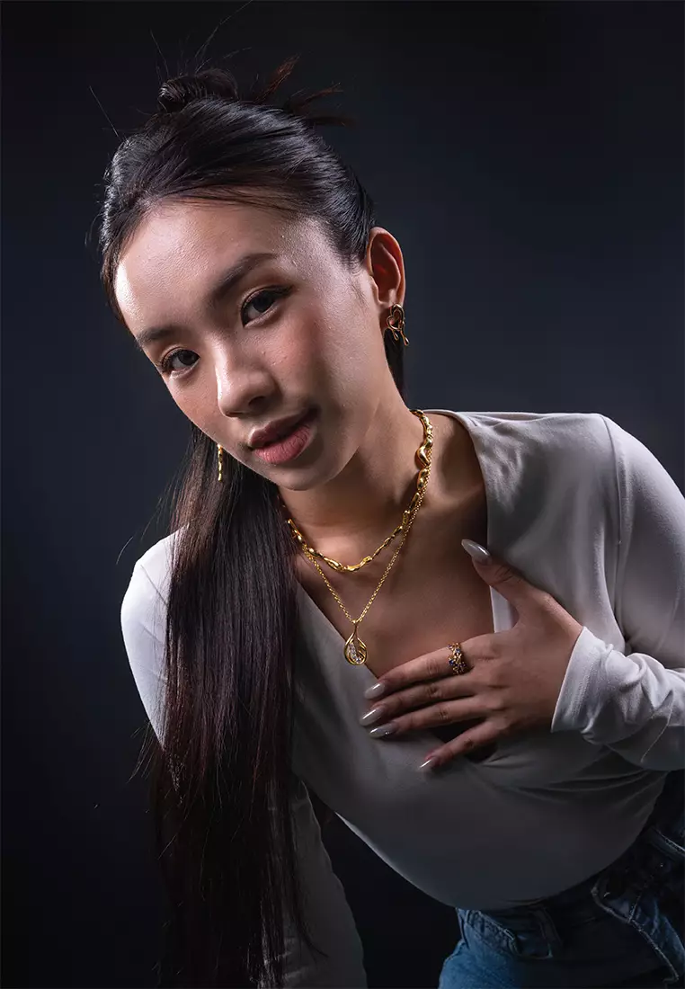 Cora Sheesh Sapphire 18K Gold Plated Pendant