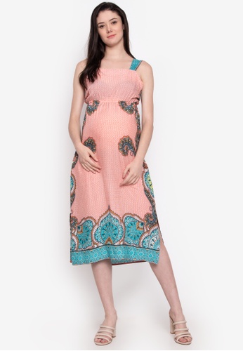 Shop Buntis Ellice Maternity Maxi Dress Online On Zalora Philippines