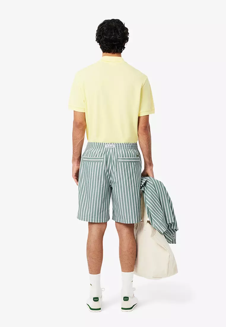 Relaxed Fit Striped Shorts