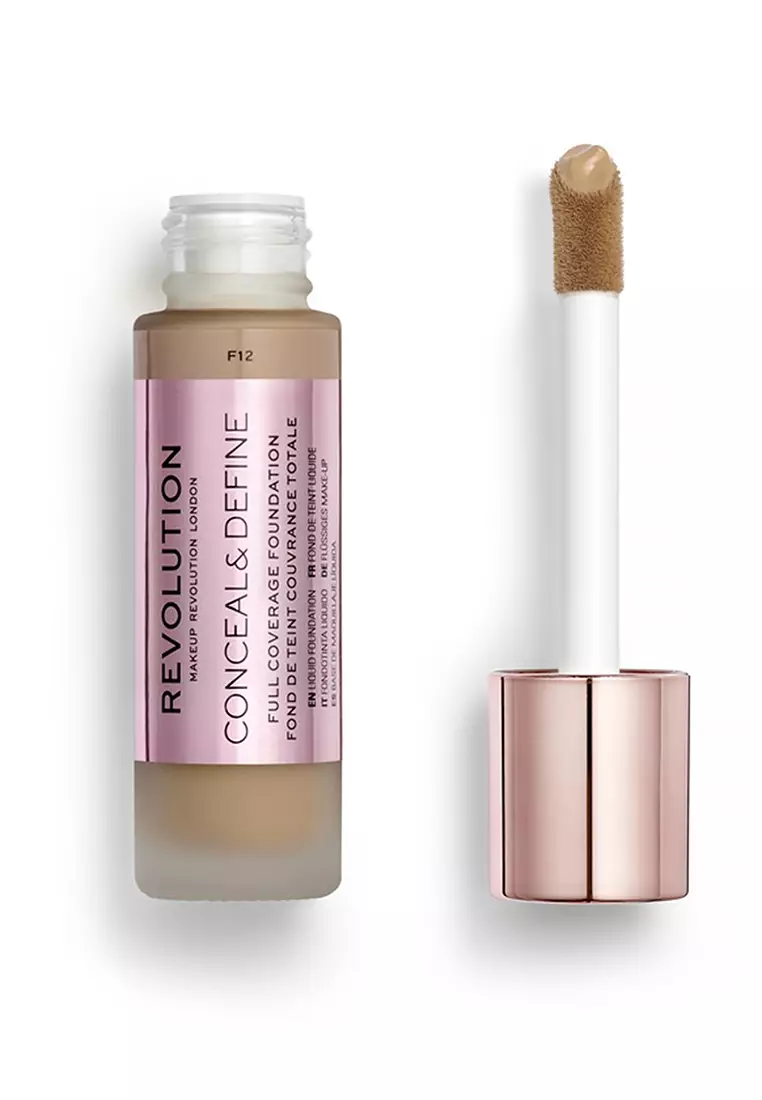 Buy Revolution Revolution Conceal & Define Foundation F12 Online ZALORA Malaysia