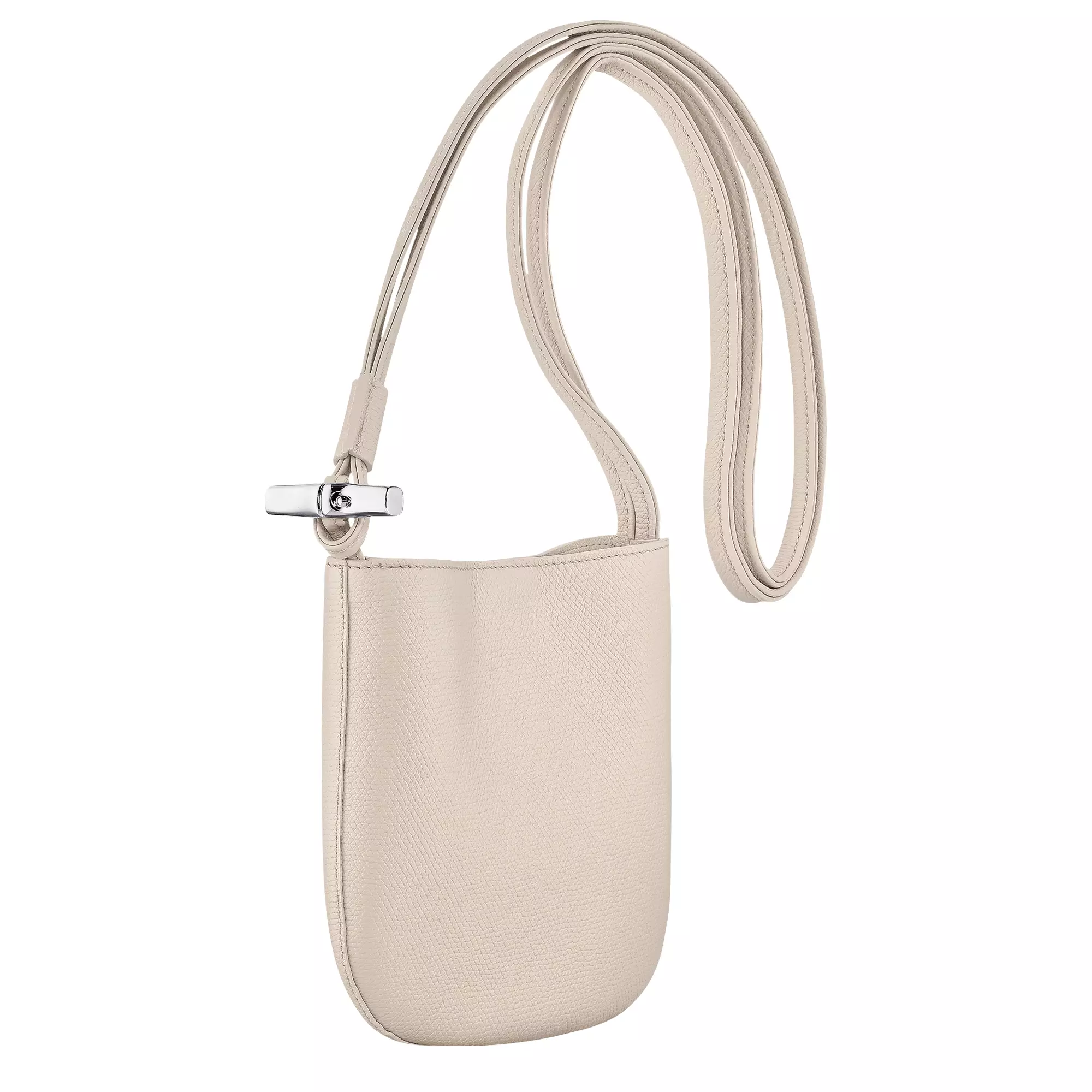 Le Roseau S Crossbody Bag in Leather - Beige Paper