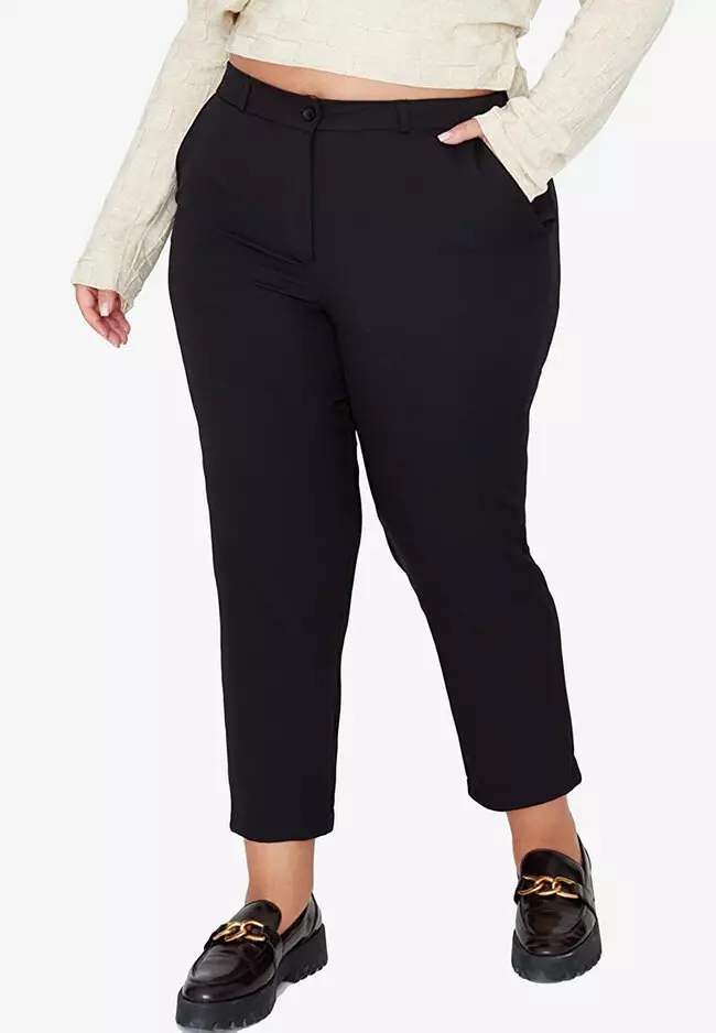 Cheap plus size cropped trousers store