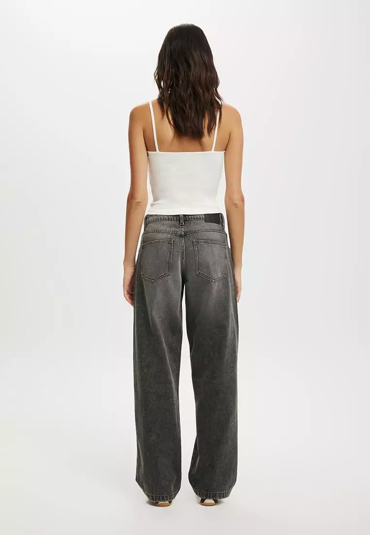 Low Rise Straight Jeans
