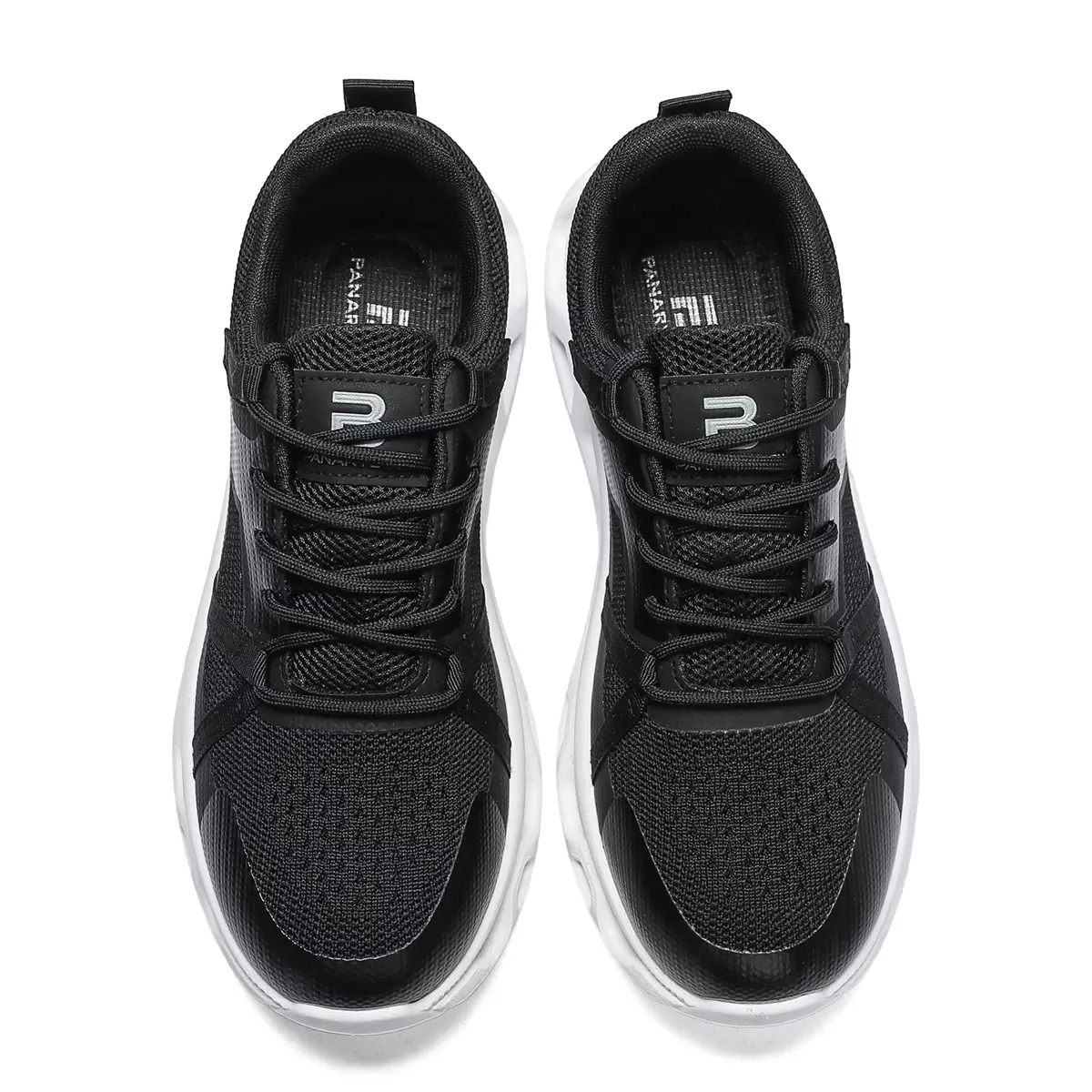 LURAD Sepatu Pria Breathable Textile Sneakers Cowok Sekolah Travel Polos QNR31