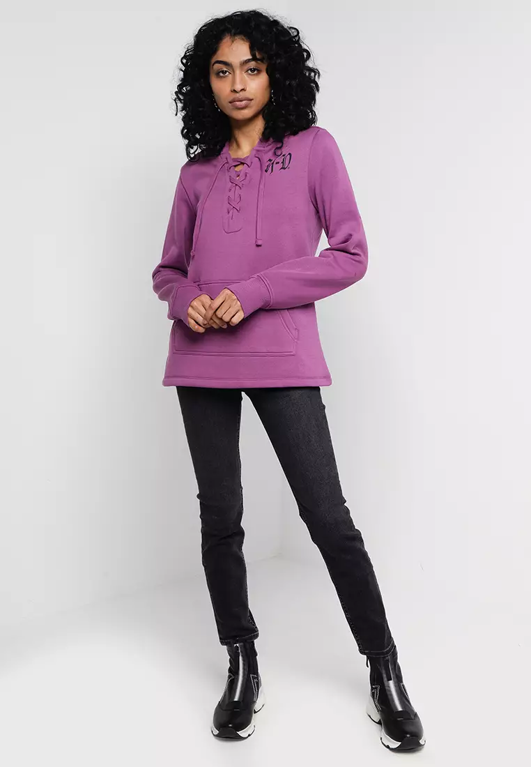 Rebellious Laced Pull Over Hoodie