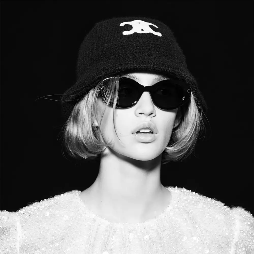 [7.7 SALEBRATION] Triomphe Cloche Beanie In Cashmere Black