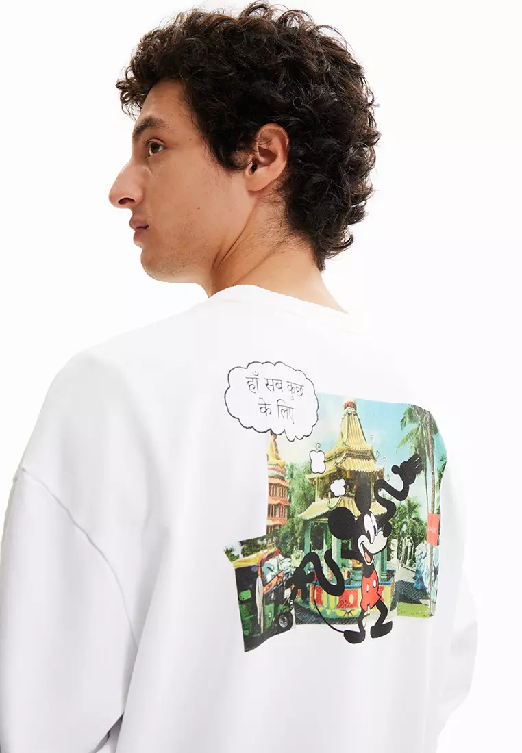 Desigual Sweatshirt Uomo Regular Fit – Multicolore Con Collo Rotondo E Tasche