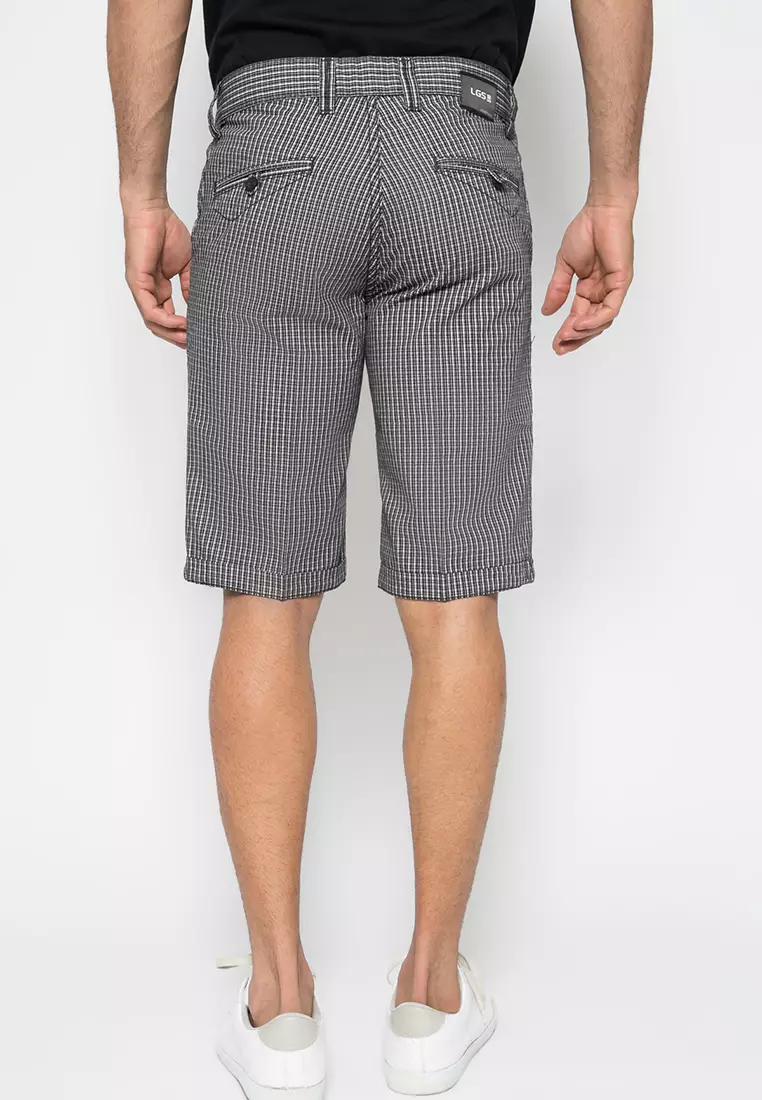 LGS - Celana Chinos Casual Pendek Pria Abu-Abu CSS.435.054.177.C