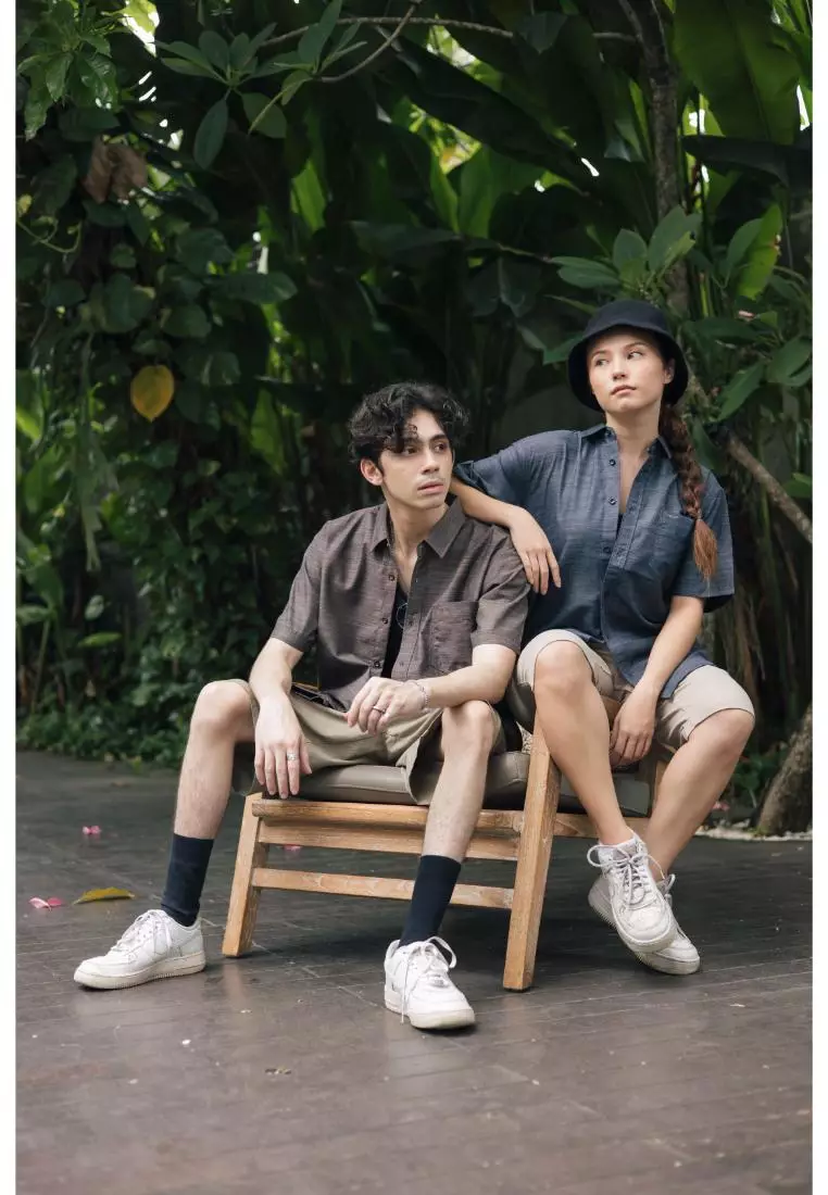 RBJ Celana Pendek Karet Polos Cotton Olive Pria