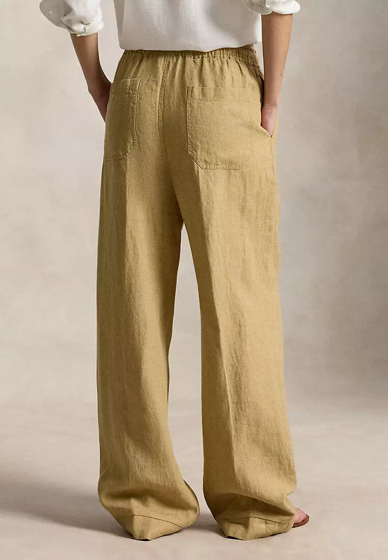 Polo Ralph Lauren Women Linen Drawstring Pant