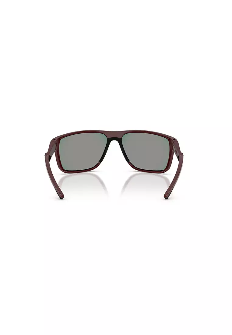 Men's Pillow Frame Red Injected Sunglasses - FZ6015U
