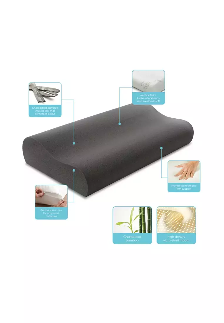 Akemi bamboo charcoal memory pillow sale