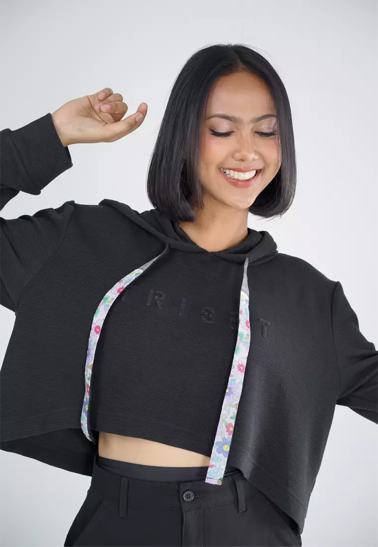 Triset Casual Pakaian Wanita Hood Jacket - TJ303298901