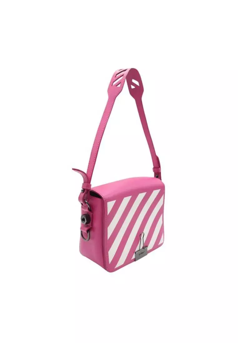 Buy Off-white Pre-Loved OFF-WHITE Pink and White Cross Body Bag Online ...