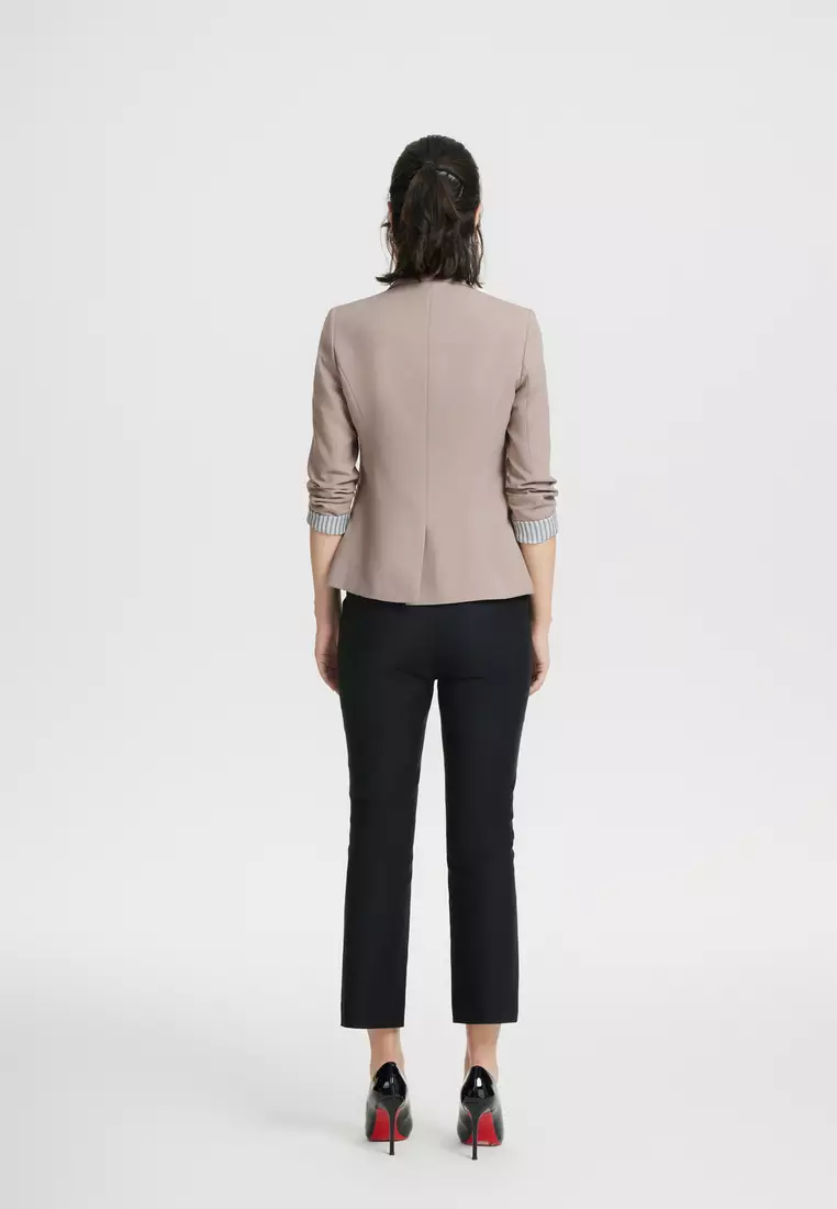 Polyester Slim Fit Suit Blazer