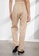 Origin by Zalora beige Rib Pleated Long Pants made from Tencel EB3B9AAB1CD8C1GS_2