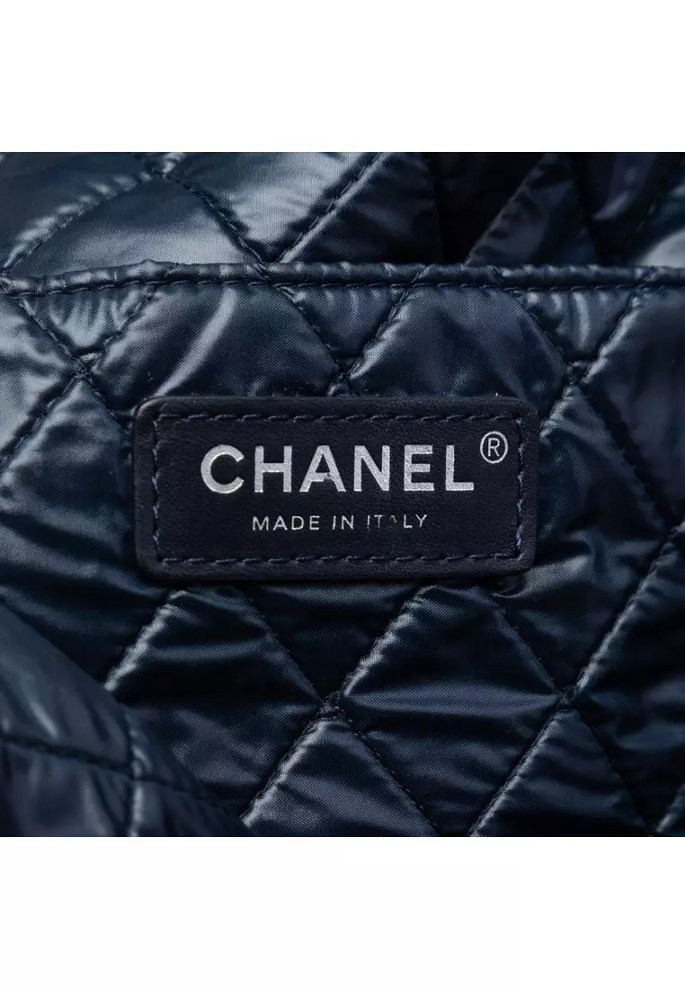 Pre-Loved Chanel Large Nylon Cat Emoticon Shopping Tote