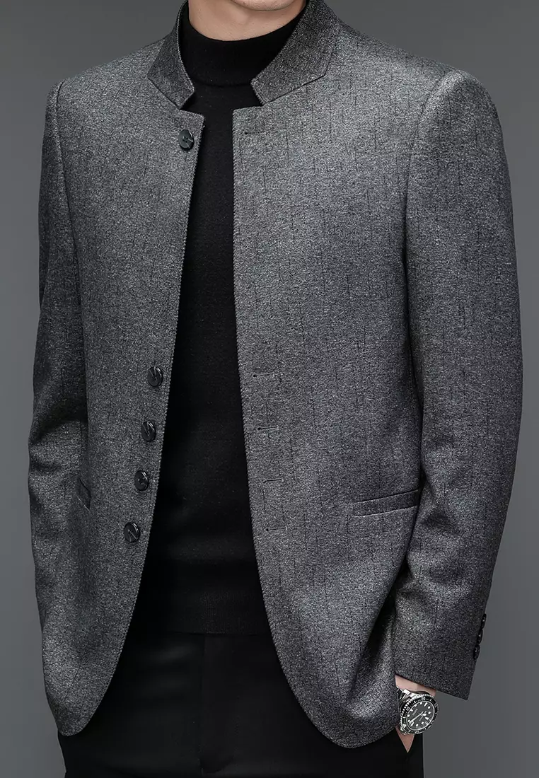 彈力貼身西裝外套666