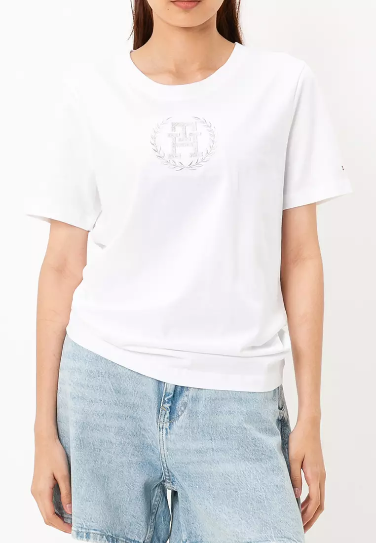 Buy Tommy Hilfiger Laurel Crew Neck T-Shirt Tommy Jeans 2025