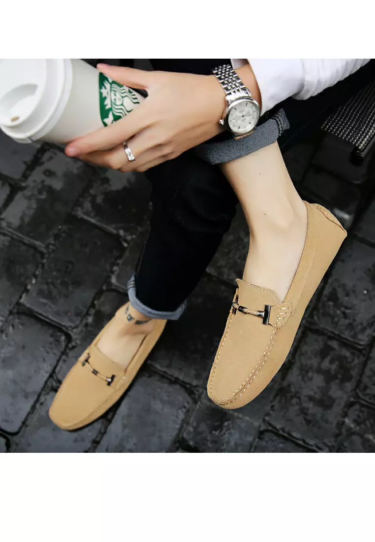 真牛猄皮純手工縫線帆船鞋YY5088