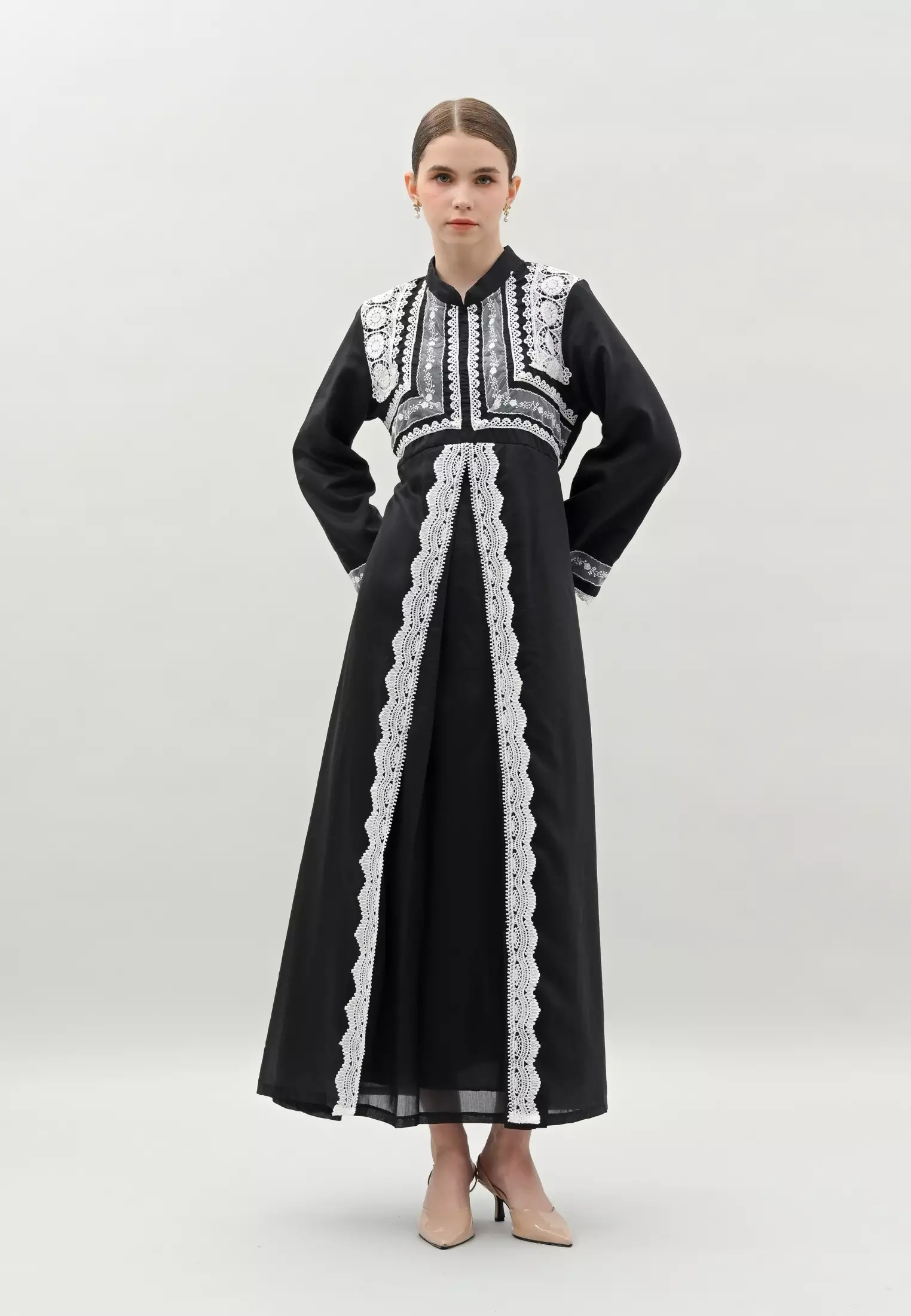 Liora Dress - Charcoal